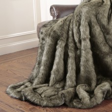 Wild Mannered Tawny Fox Faux Fur Throw Blanket WIMA1010